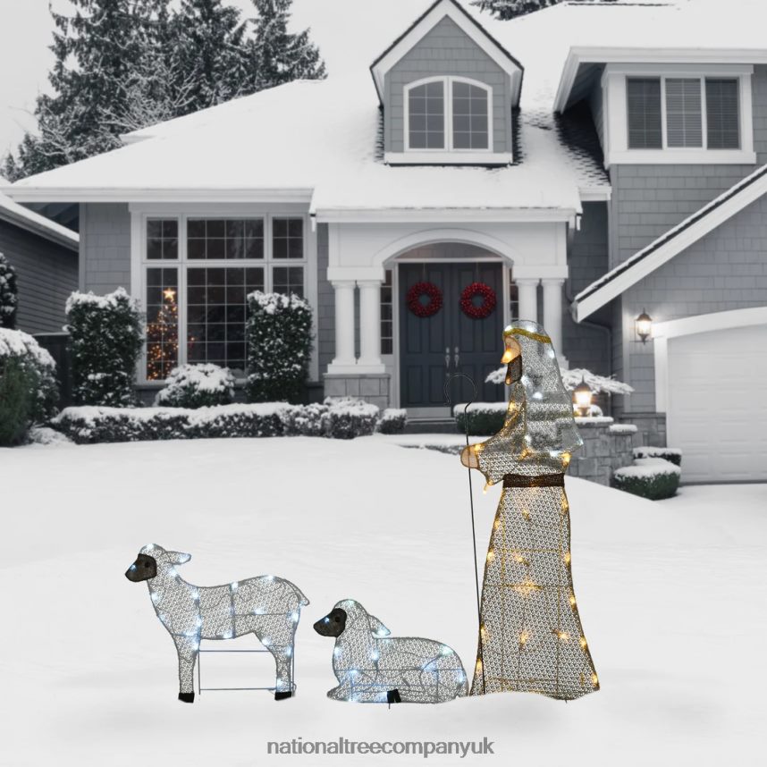 decoration | National Tree Company LED Shepherd with Sheep Decoration F2L4F669